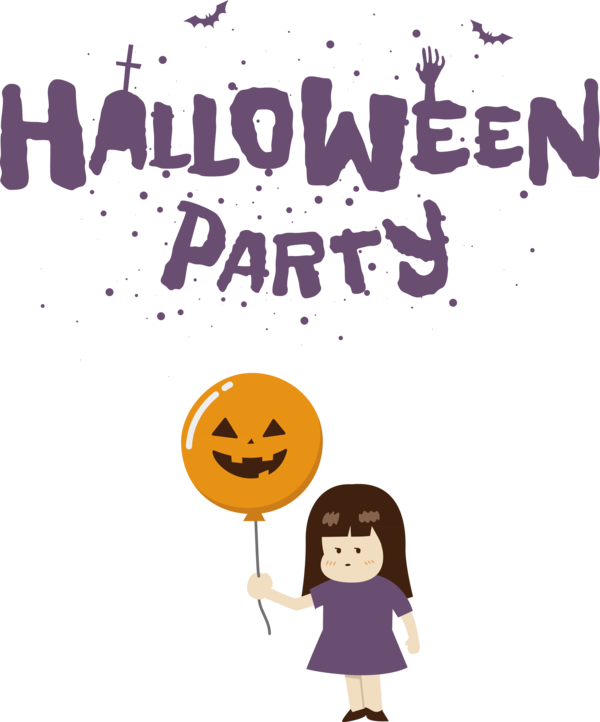 Transparent Halloween Human Behavior Cartoon for Halloween Party for Halloween
