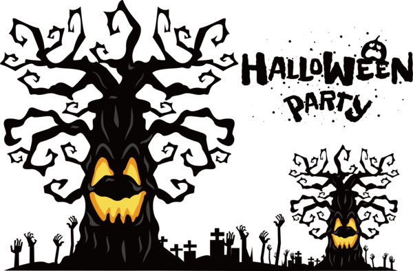 Transparent Halloween Visual arts Design Cartoon for Halloween Party for Halloween