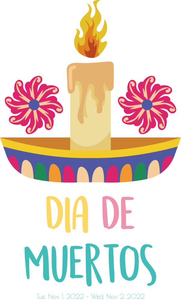 Transparent Day of the Dead Icon Logo Drawing for Día de Muertos for Day Of The Dead