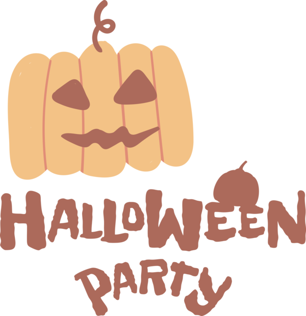 Transparent Halloween Logo Cartoon for Halloween Party for Halloween