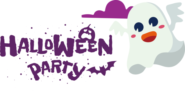 Transparent Halloween Birds Cartoon Violet for Halloween Party for Halloween