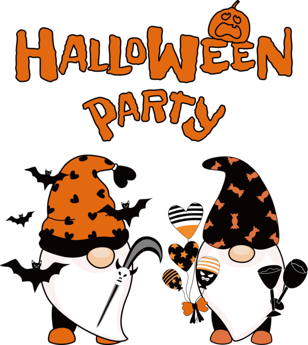Transparent Halloween Design Drawing Color for Halloween Party for Halloween