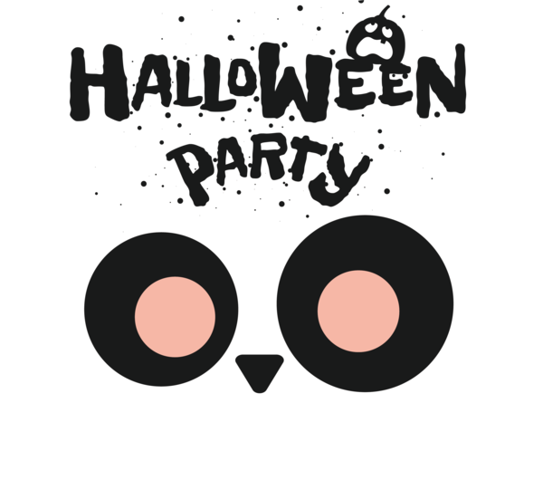Transparent Halloween Logo Cartoon Circle for Halloween Party for Halloween