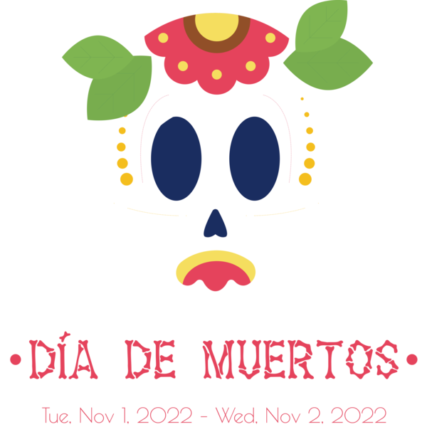 Transparent Day of the Dead Human Logo Behavior for Día de Muertos for Day Of The Dead