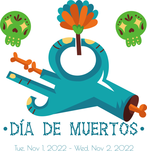 Transparent Day of the Dead Squirrels Clip Art for Fall Drawing for Día de Muertos for Day Of The Dead