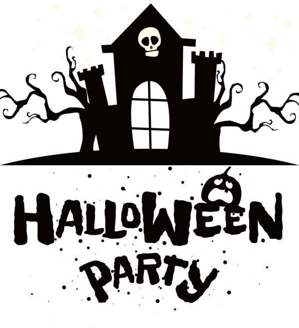 Transparent Halloween Human Design Logo for Halloween Party for Halloween