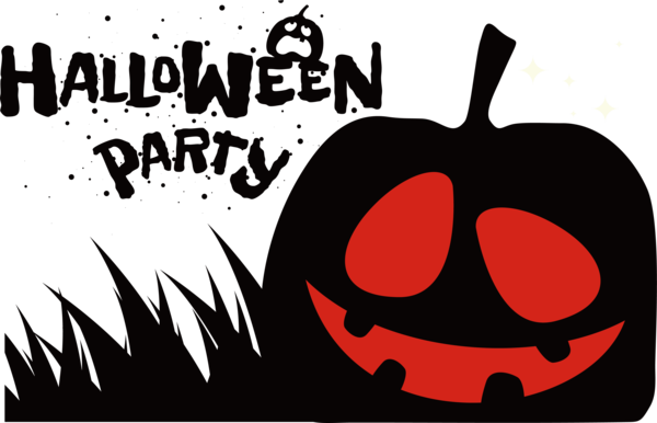 Transparent Halloween Cartoon Text White for Halloween Party for Halloween