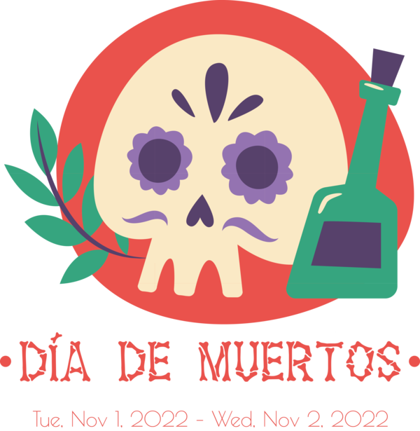 Transparent Day of the Dead Clip Art for Fall Drawing Cartoon for Día de Muertos for Day Of The Dead