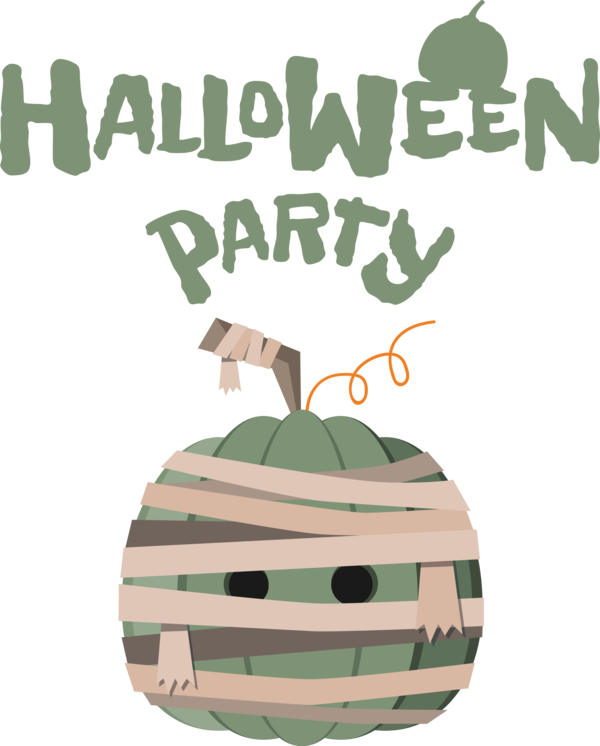 Transparent Halloween Design Font Green for Halloween Party for Halloween