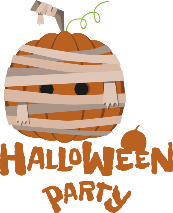 Transparent Halloween Jack-o'-lantern Text Line for Halloween Party for Halloween