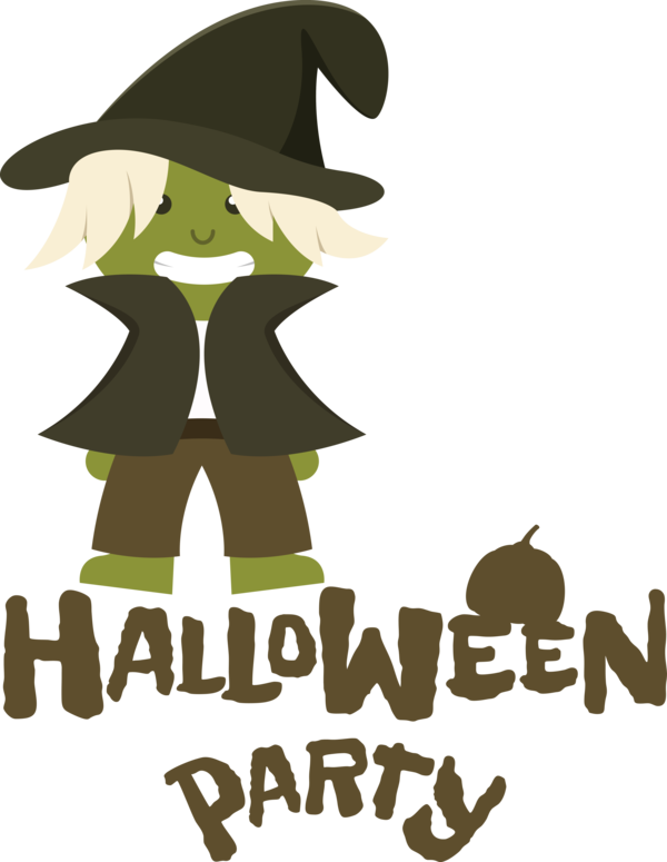 Transparent Halloween Cartoon Logo Plant for Halloween Party for Halloween