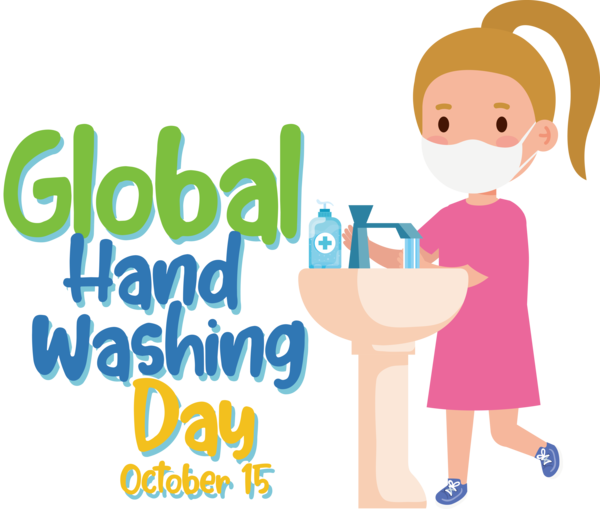 Transparent Global Handwashing Day Human  Logo for Hand washing for Global Handwashing Day