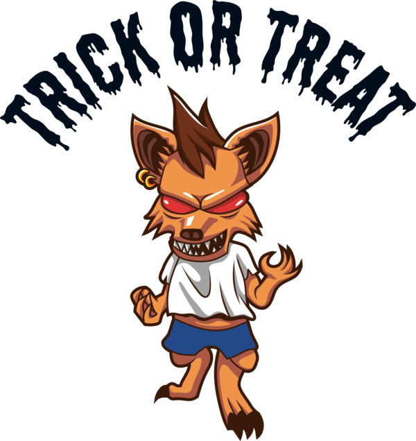 Transparent Halloween Cat Dog Cartoon for Trick Or Treat for Halloween