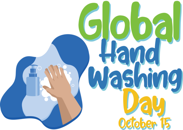 Transparent Global Handwashing Day Human Public Relations Logo for Hand washing for Global Handwashing Day