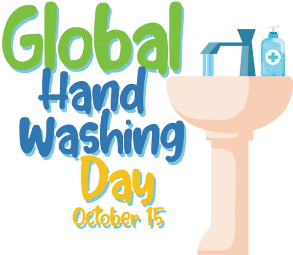 Transparent Global Handwashing Day Logo Design Human for Hand washing for Global Handwashing Day