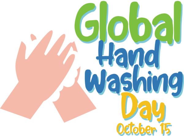 Transparent Global Handwashing Day Logo Design Human for Hand washing for Global Handwashing Day