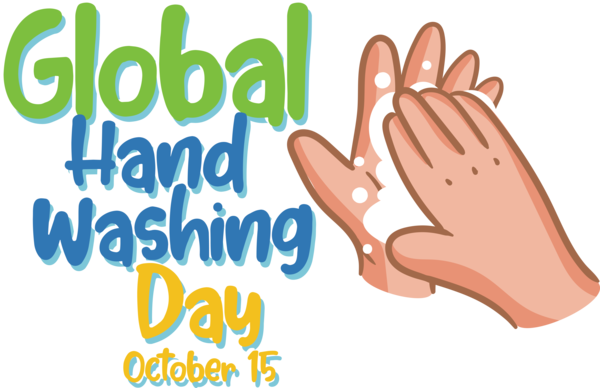 Transparent Global Handwashing Day Human Hand World for Hand washing for Global Handwashing Day