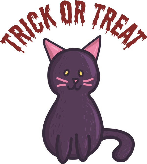Transparent Halloween Cat Black cat Whiskers for Trick Or Treat for Halloween