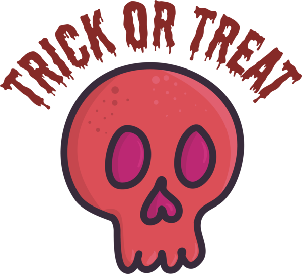 Transparent Halloween Human Cartoon Logo for Trick Or Treat for Halloween