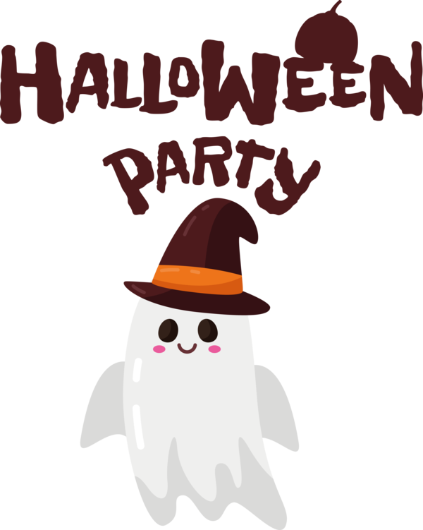 Transparent Halloween Cartoon Logo Character for Halloween Party for Halloween