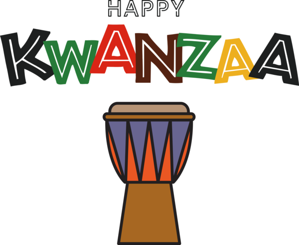 Transparent Kwanzaa Logo Cartoon Design for Happy Kwanzaa for Kwanzaa