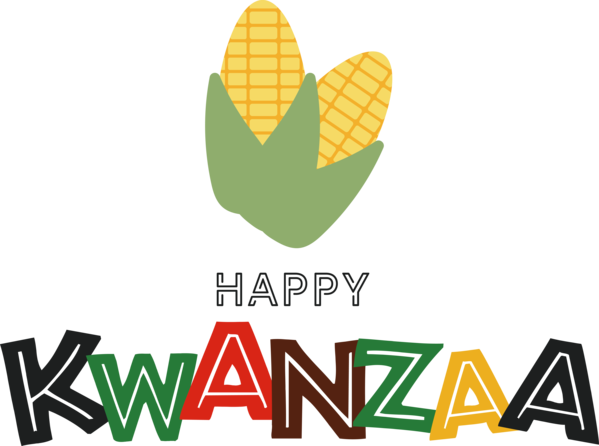 Transparent Kwanzaa Logo Leaf Design for Happy Kwanzaa for Kwanzaa