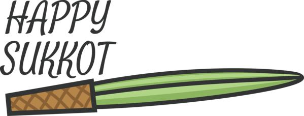 Transparent sukkot Logo Font Design for Happy sukkot for Sukkot