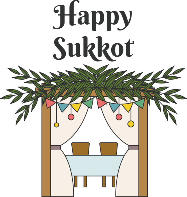 Transparent sukkot Etrog Lulav Sukkot for Happy sukkot for Sukkot