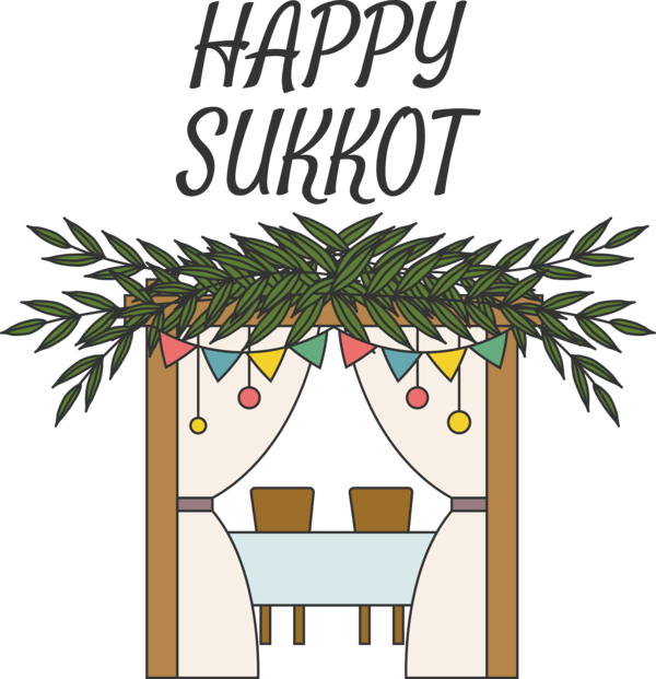 Transparent sukkot Lulav Etrog Aravah for Happy sukkot for Sukkot