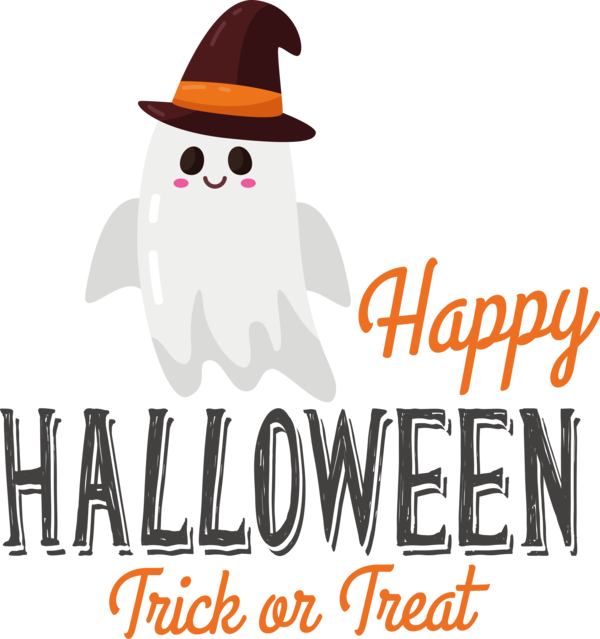 Transparent Halloween Logo Text Character for Happy Halloween for Halloween