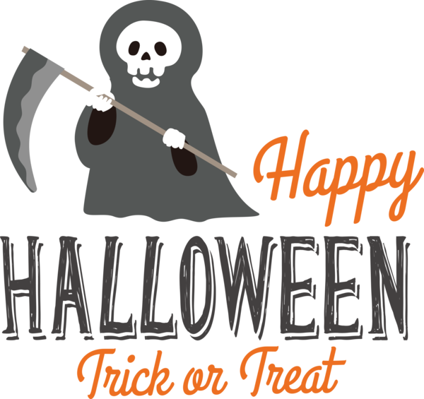 Transparent Halloween Human Logo Font for Happy Halloween for Halloween