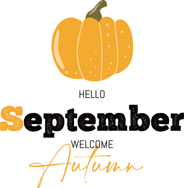 Transparent thanksgiving Pumpkin Logo Orange for Hello Autumn for Thanksgiving