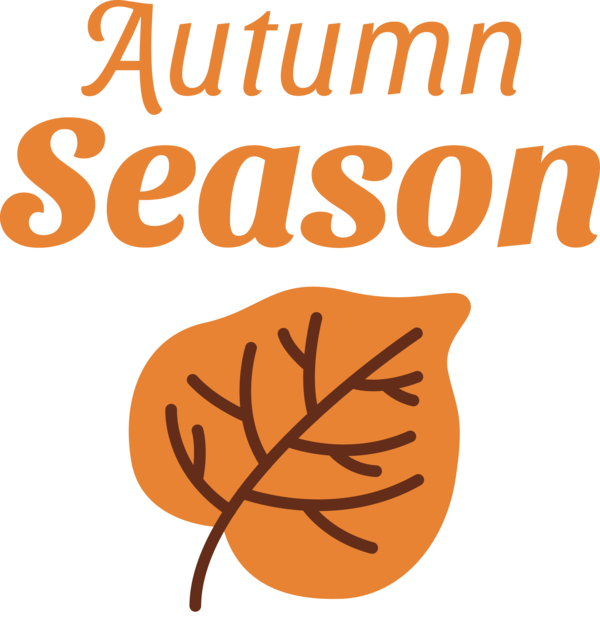 Transparent thanksgiving Leaf Logo Orange for Hello Autumn for Thanksgiving