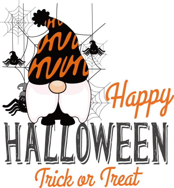 Transparent Halloween Halloween Süßes oder Saures Design Human for Trick Or Treat for Halloween