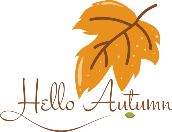 Transparent thanksgiving Leaf Flower Logo for Hello Autumn for Thanksgiving