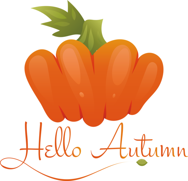 Transparent thanksgiving Orange Chili pepper Carrot for Hello Autumn for Thanksgiving