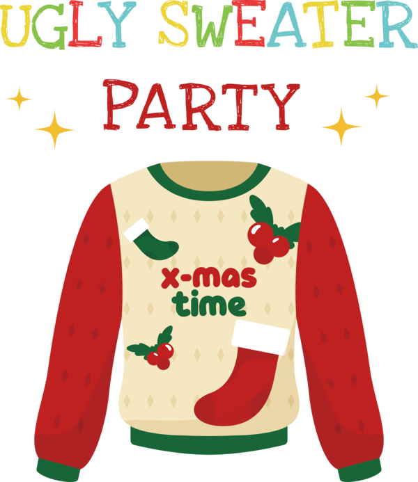 Transparent Christmas Ugly Sweater Christmas for Ugly Sweater for Christmas