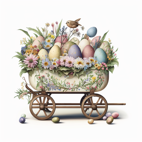 Transparent Easter garden cart Easter Egg for Easter Egg for Easter
