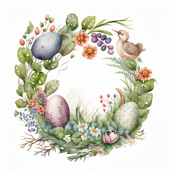 Transparent Easter Easter Egg Easter Wreath Painted Eggs for Easter Egg for Easter