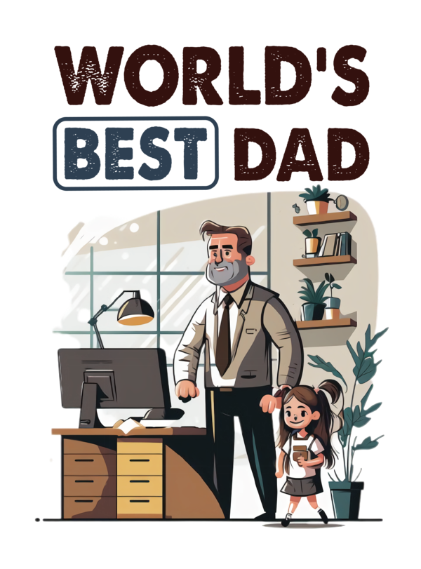 Transparent Father's Day Father's Day Super Dad World Best Dad for World Best Dad for Fathers Day