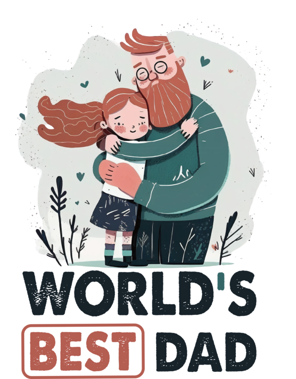 Transparent Father's Day Father's Day Super Dad World Best Dad for World Best Dad for Fathers Day