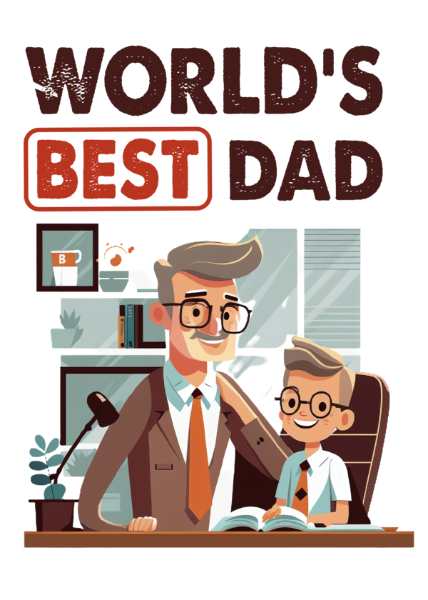 Transparent Father's Day Father's Day Super Dad World Best Dad for World Best Dad for Fathers Day