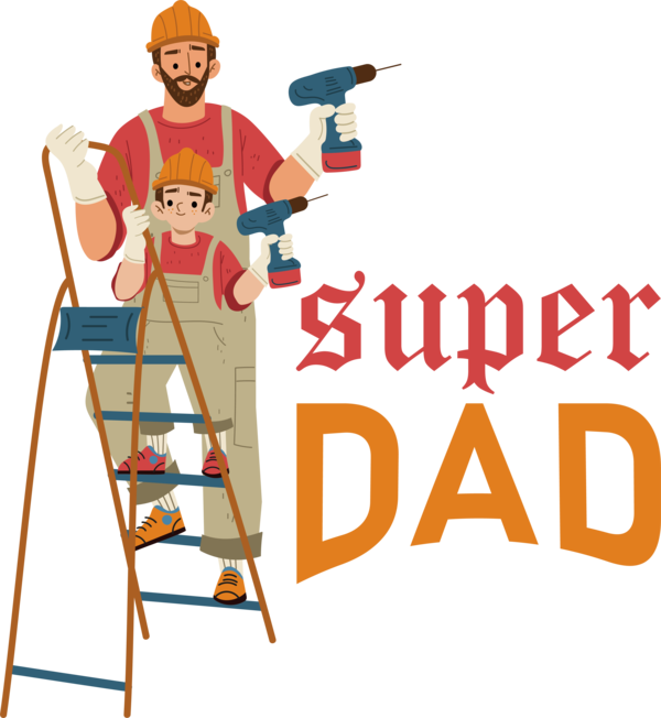 Transparent Father's Day Father's Day Super Dad for Super Dad for Fathers Day