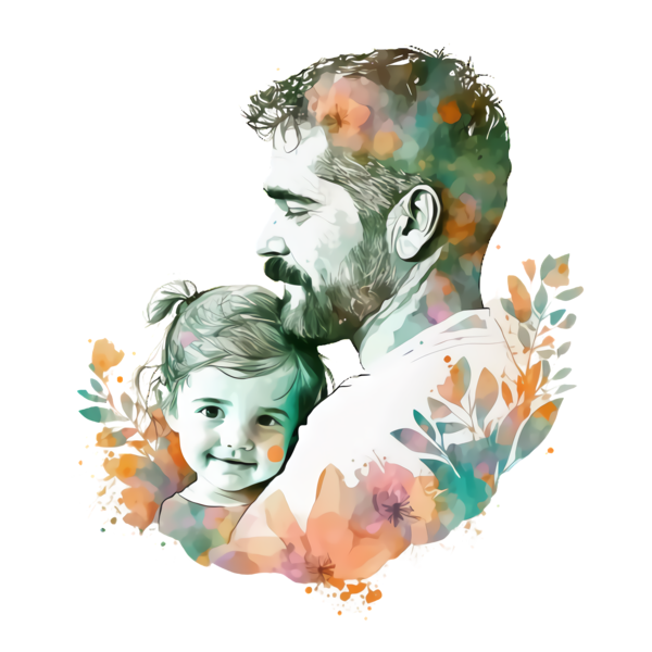 Transparent Father's Day Father and Kid Father and Child for Father and Kid for Fathers Day