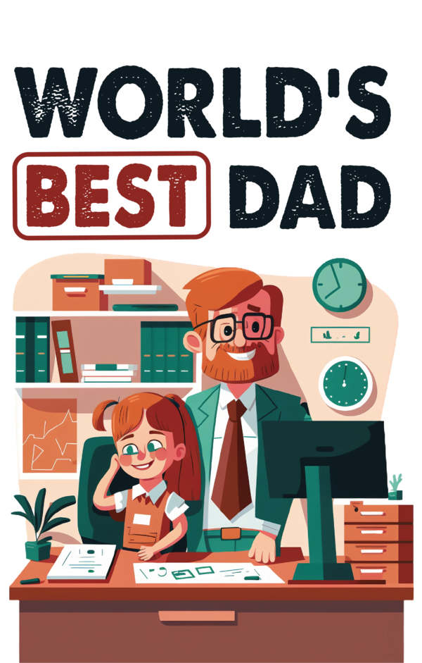Transparent Father's Day Super Dad best dad world's best dad for Super Dad for Fathers Day