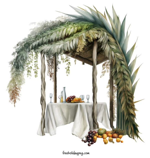 Transparent Sukkot Sukkot banana palm tree for Happy Sukkot for Sukkot