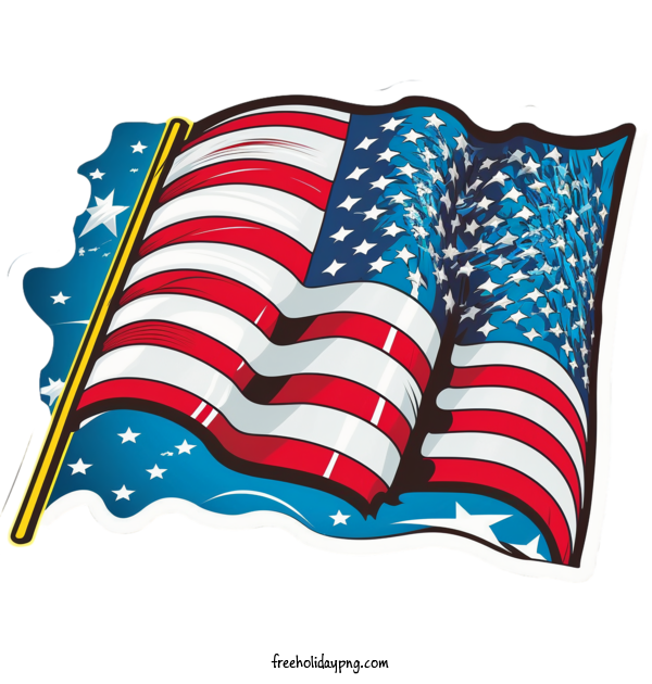 Transparent US Independence Day American Flag flag american for American Flag for Us Independence Day