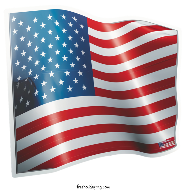 Transparent US Independence Day American Flag american flag waving for American Flag for Us Independence Day