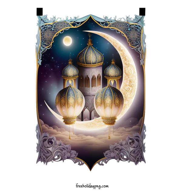 Transparent Ramadan Ramadan Moon night sky moonlit sky for Ramadan Moon for Ramadan