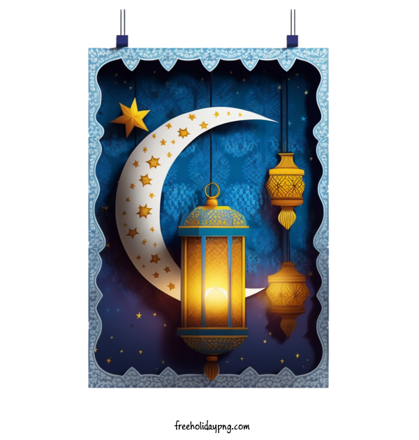 Transparent Ramadan Ramadan Kareem crescent lantern for Ramadan Kareem for Ramadan
